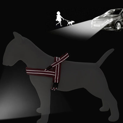 HARNAIS CHIEN ANTI TRACTION | GILET À AJUSTEMENT POITRINE - Les chiens beaux