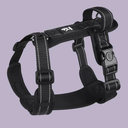 harnais chien avec poignee SFP noir robuste