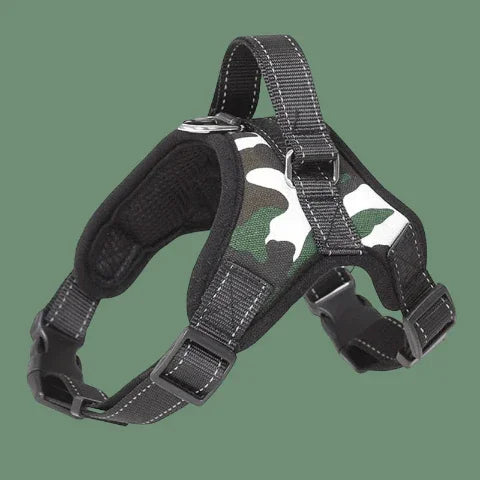 harnais chien sangle de poitrine camouflage