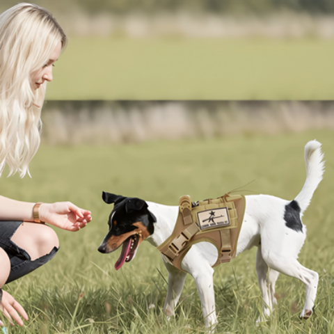 harnais chien tactique anti traction