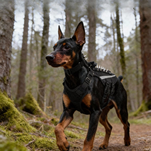 harnais chien tactique avec un systeme anti coyote