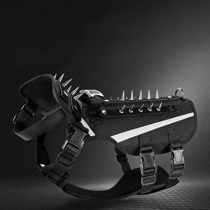harnais chien tactique noir confortable