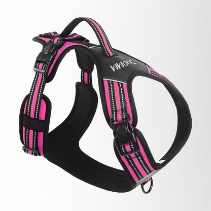 harnais chien tactique rose de qualite