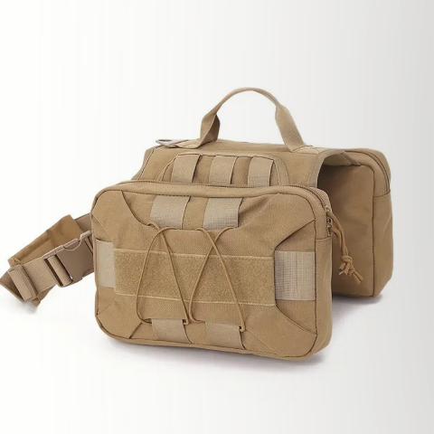 harnais chien tactique sac a dos kaki