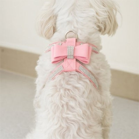 Harnais chiot rose de qualite