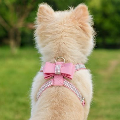 Harnais chiot rose