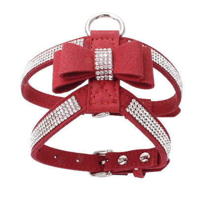 harnais chiot rouge joli