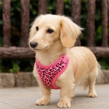 Harnais petit Chien rose ajustable