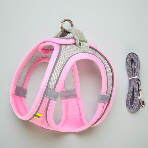 harnais petit chien rose indispensable
