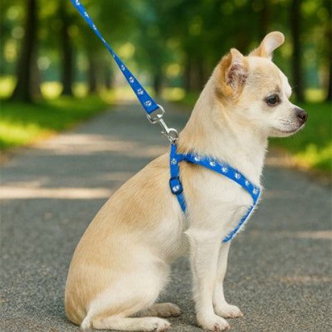 Harnais pour Chien bleu mignon