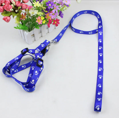 harnais pour chien bleu