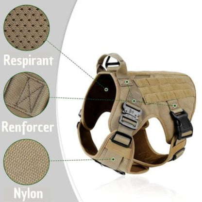 harnais pour chien tacticontrol resnpirant