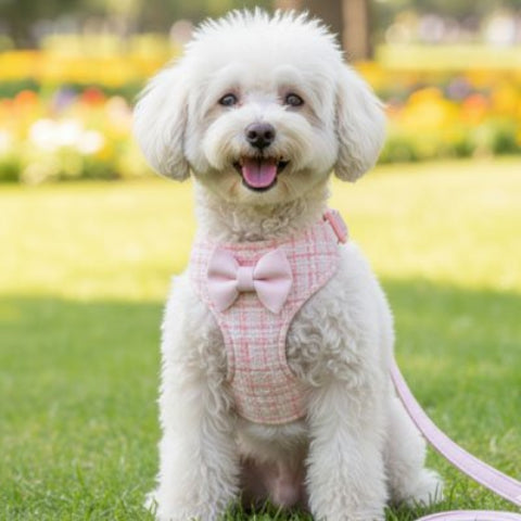 Harnais pour petit Chien rose indispensable