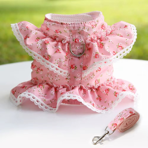 harnais pour petit chien rose indispensable