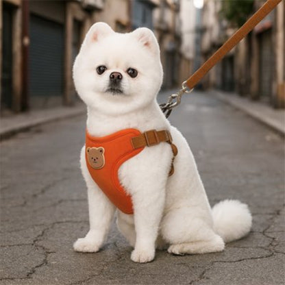 Harnais pour petit Chien rouge brillant