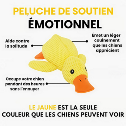 jouet pour chien canard jaune
