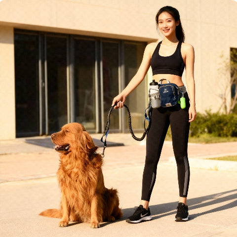 laisse canicross offrant la liberte