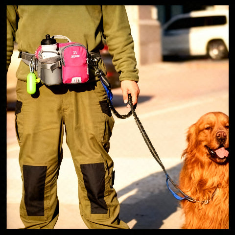 laisse canicross rose