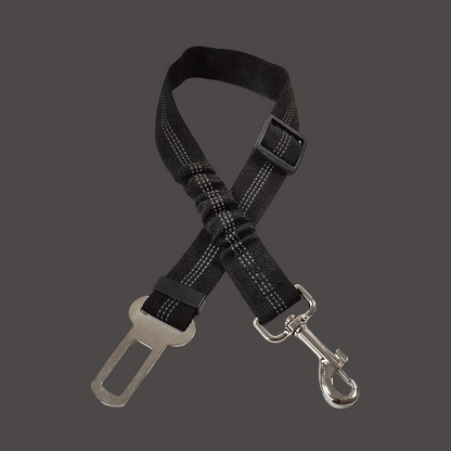 laisse chien ceinture de securite noire