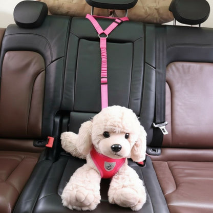 laisse chien ceinture rose 2 en 1 de bonne qualite