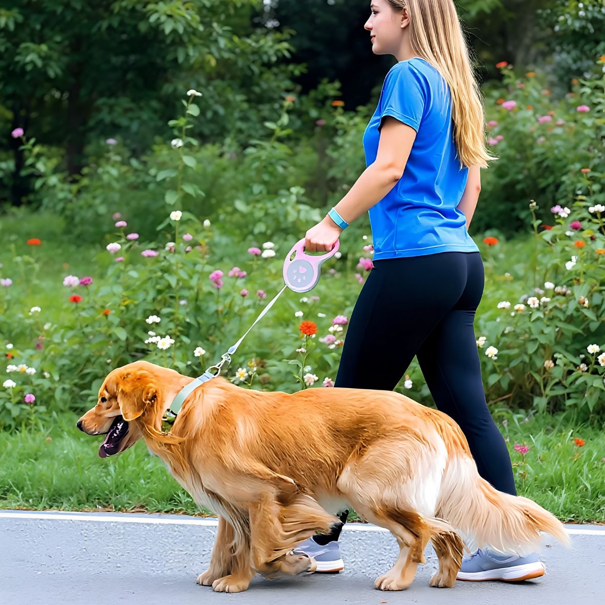 LAISSE ENROULEUR - PATTES DE CHIEN - Les chiens beaux