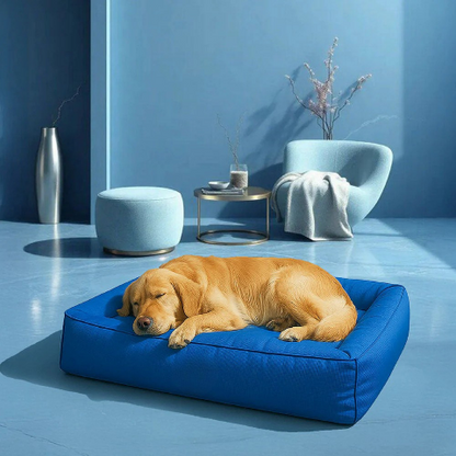 lit pour chien avec tissu impermeable