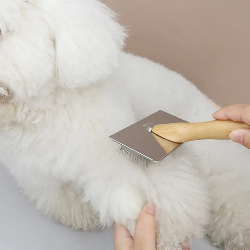 Brosse de toilettage pour chien massif - Peigne en acier inoxydable