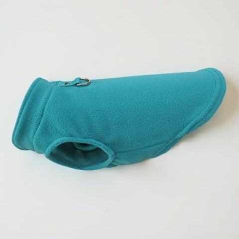 manteau chien confort bleu ciel