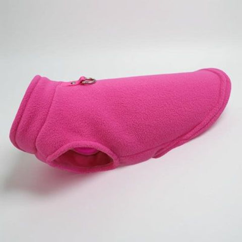 manteau chien confort rose