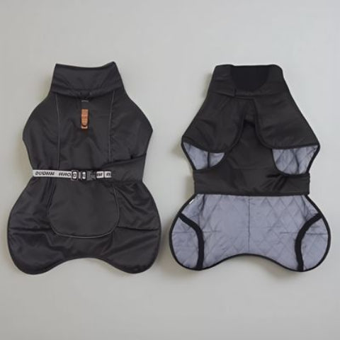 manteau chien impermeable noir