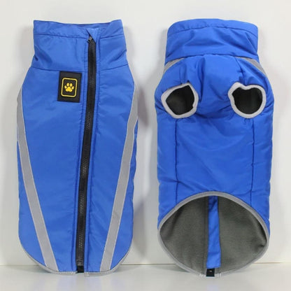 manteau pour chien polaire bleu