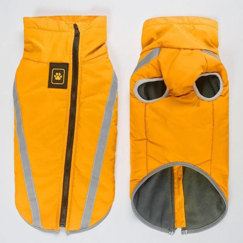 manteau pour chien polaire jaune