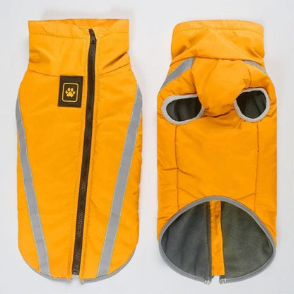 manteau pour chien polaire jaune