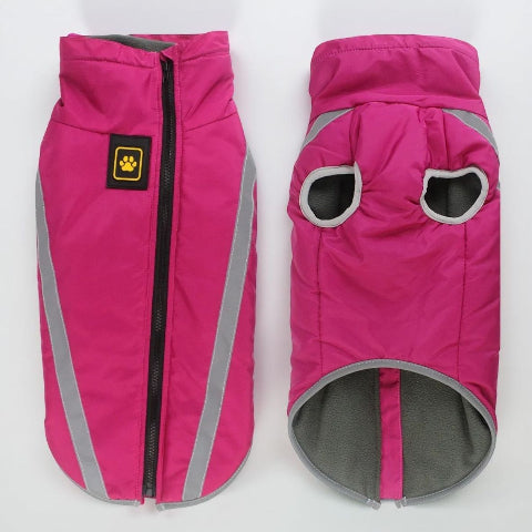 manteau pour chien polaire rose