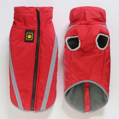 manteau pour chien polaire rouge