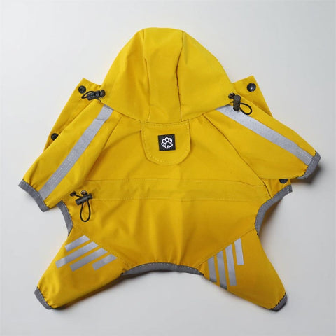 manteau pour chien raincoat  jaune display