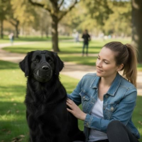 Muselière pour chien​ noire de qualite