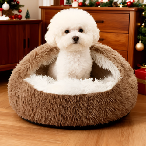 panier chien brun tres elegant