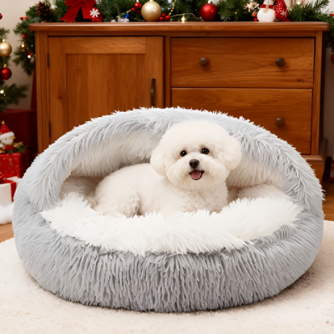 panier chien gris tres elegant