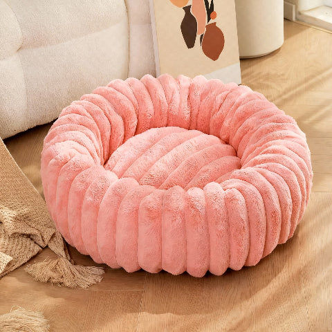 panier pour chien rose elegant