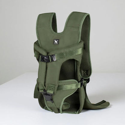 sac a dos chien vert