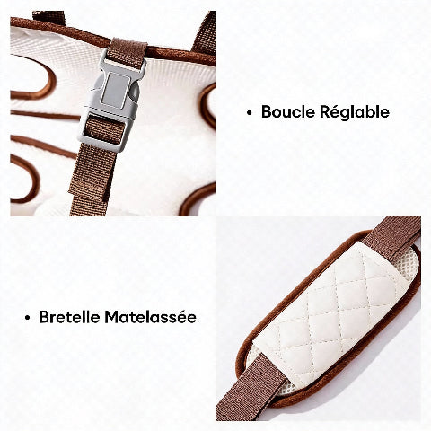 sac a dos pour chien avec boucles reglables