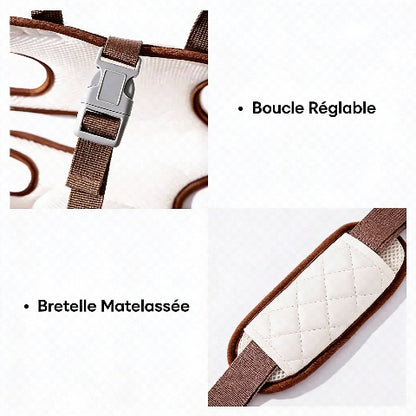 sac a dos pour chien avec boucles reglables