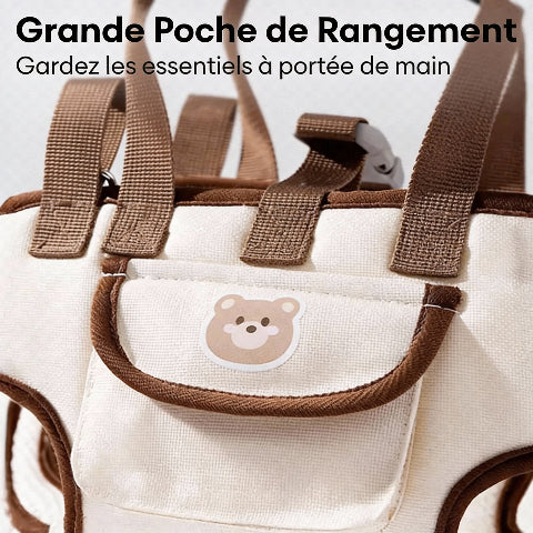 sac a dos pour chien avec grande poche de rangement
