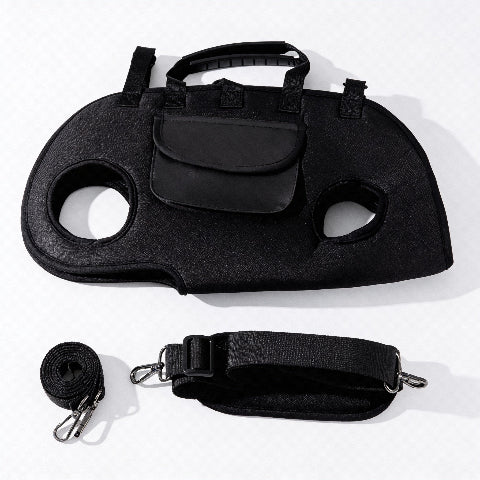 sac a dos pour chien noir