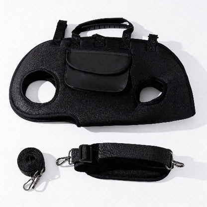 sac a dos pour chien noir