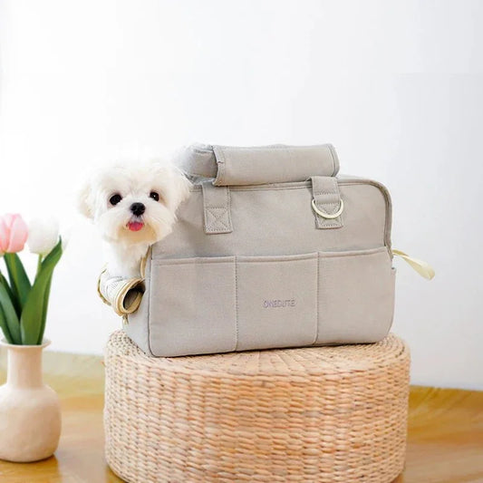 SAC DE TRANSPORT CHIEN | CHIPIE GRIS - Les chiens beaux
