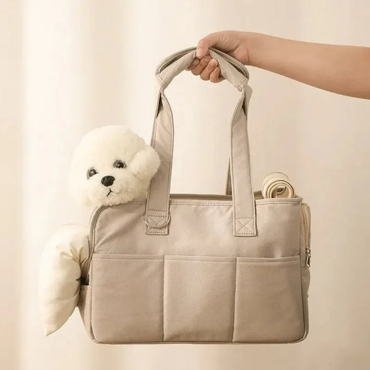 SAC DE TRANSPORT POUR CHIEN | CHIPIE BEIGE - Les chiens beaux