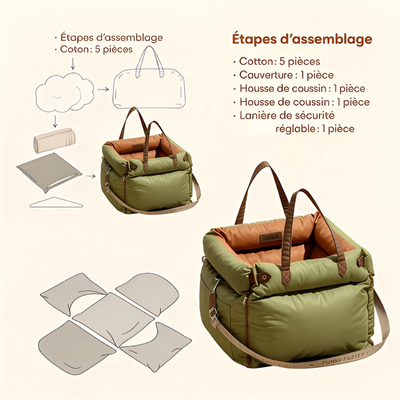 SIEGE AUTO CHIEN | CUIR DE LUXE
