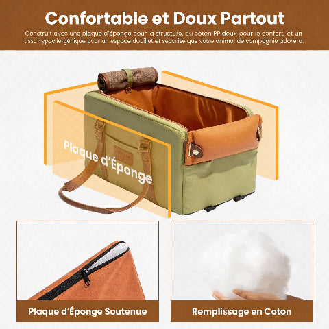 siege auto pour chien avec housse compatible